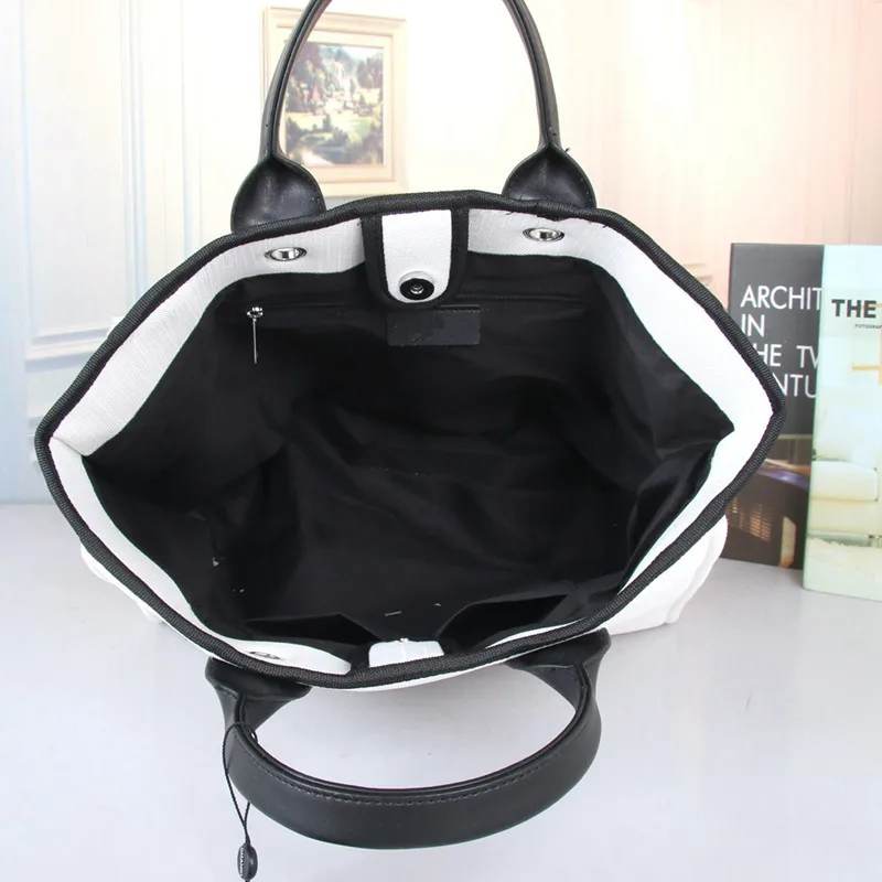 

with logoFemale bag new fashion big cloth bag leisure wild large-capacity beach bag Oxford cloth shoulder bag catfish handbags