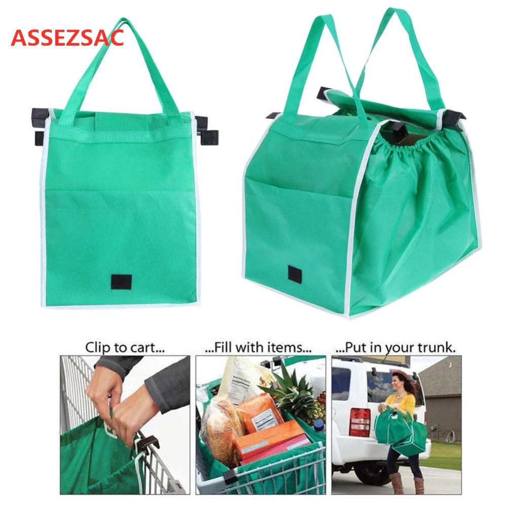 ASSEZSAC 1 шт. сумка для покупок Складная Экологичная многоразовая большая тележка