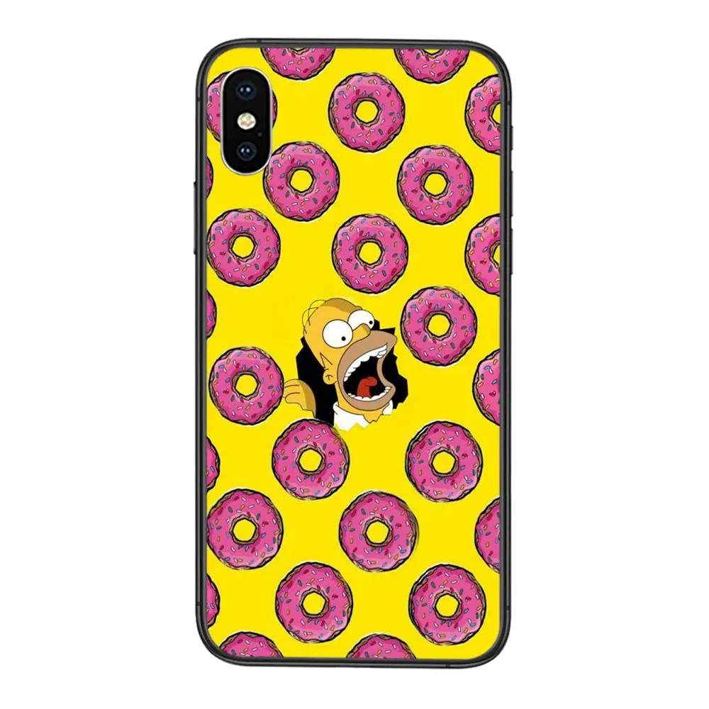 Chocolate Donut For Women Black Cell Cover Fashion Bumper for Huawei Honor V40 10X Lite Case 8x 9s 10 20 10i 20i 30 | Мобильные