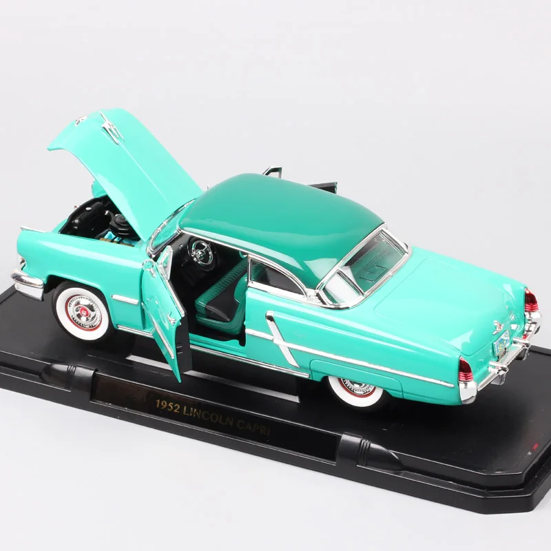 1:18 Масштаб дорожный знак Классический роскошный ford 1952 Lincoln Capri седан литье под давлением и транспортные средства игрушечные модели машин реплики для коллекции