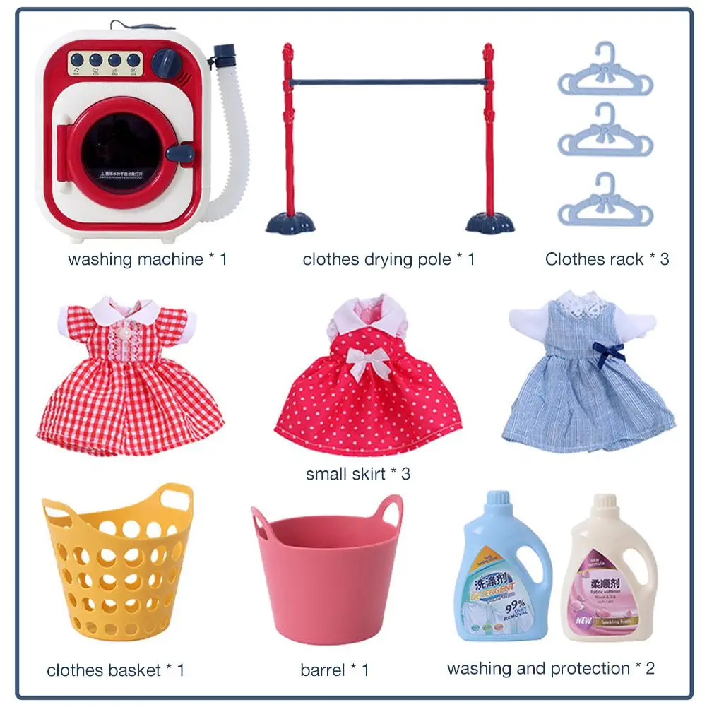 Электрическая мини-стиральная машина игрушка игрушечный набор для детей