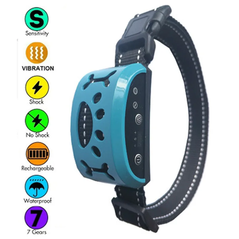 

The new smart hot sale automatic identification of vibration, vibration and electric shock bark arrester for pet collar traction