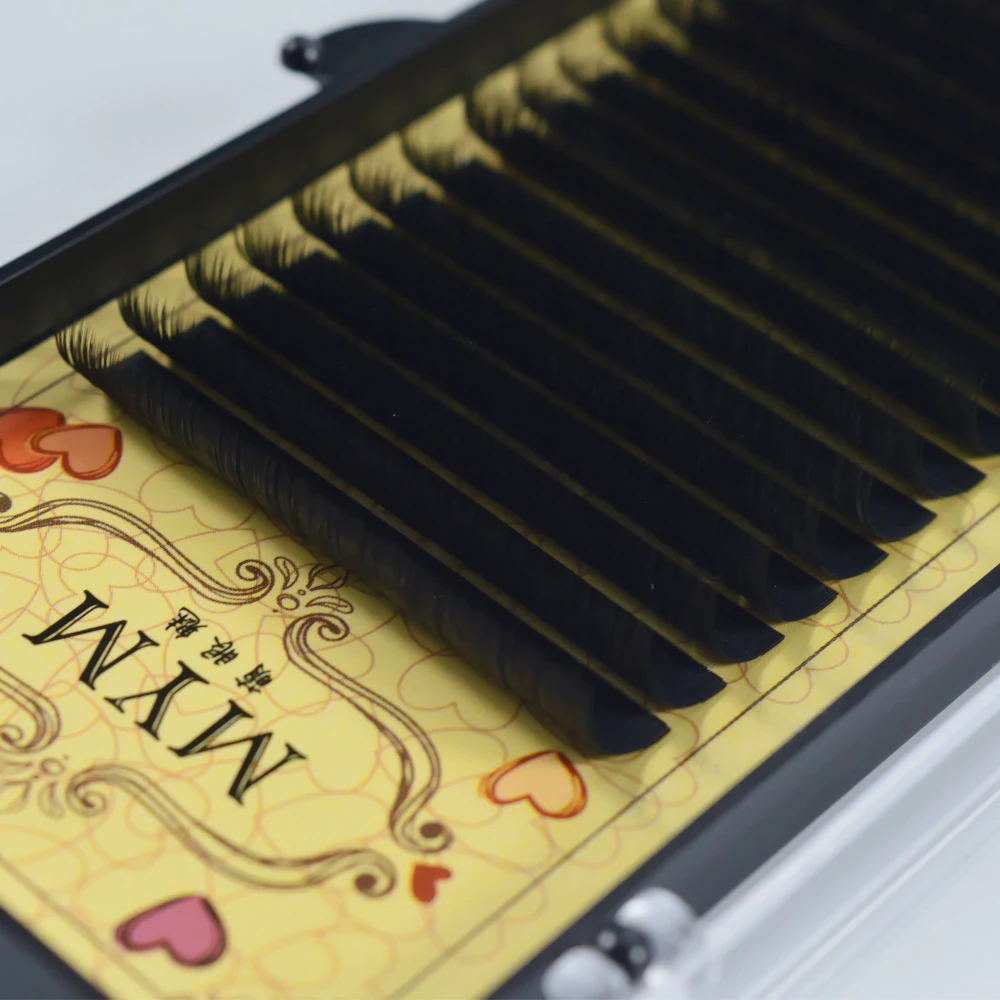 Накладные ресницы из искусственного меха норки 16 рядов в чехле мягкие шелковые