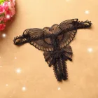 Женские прозрачные кружевные стринги в виде бабочек