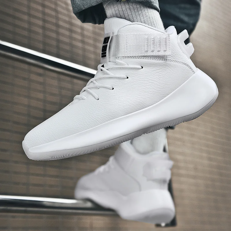 Мужские кроссовки кожаные спортивные уличные для фитнеса тренировок бега