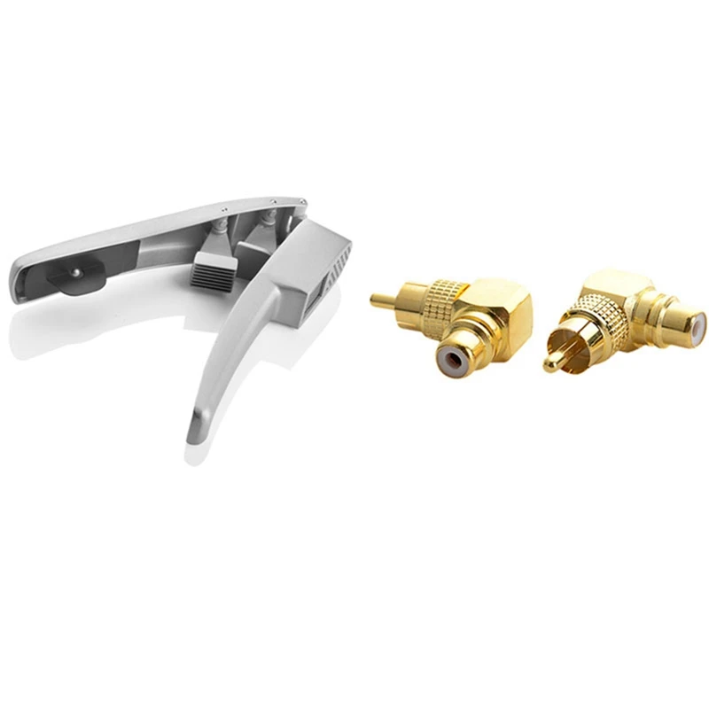 1x ручная фотография чеснока и 2 шт медная L-образная RCA прямоугольный локоть 90