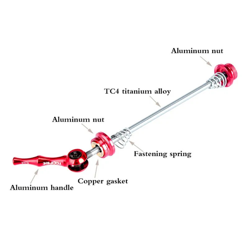 Сверхлегкий велосипедный быстросъемный рычаг из титана дорожный Hub100m 130mm