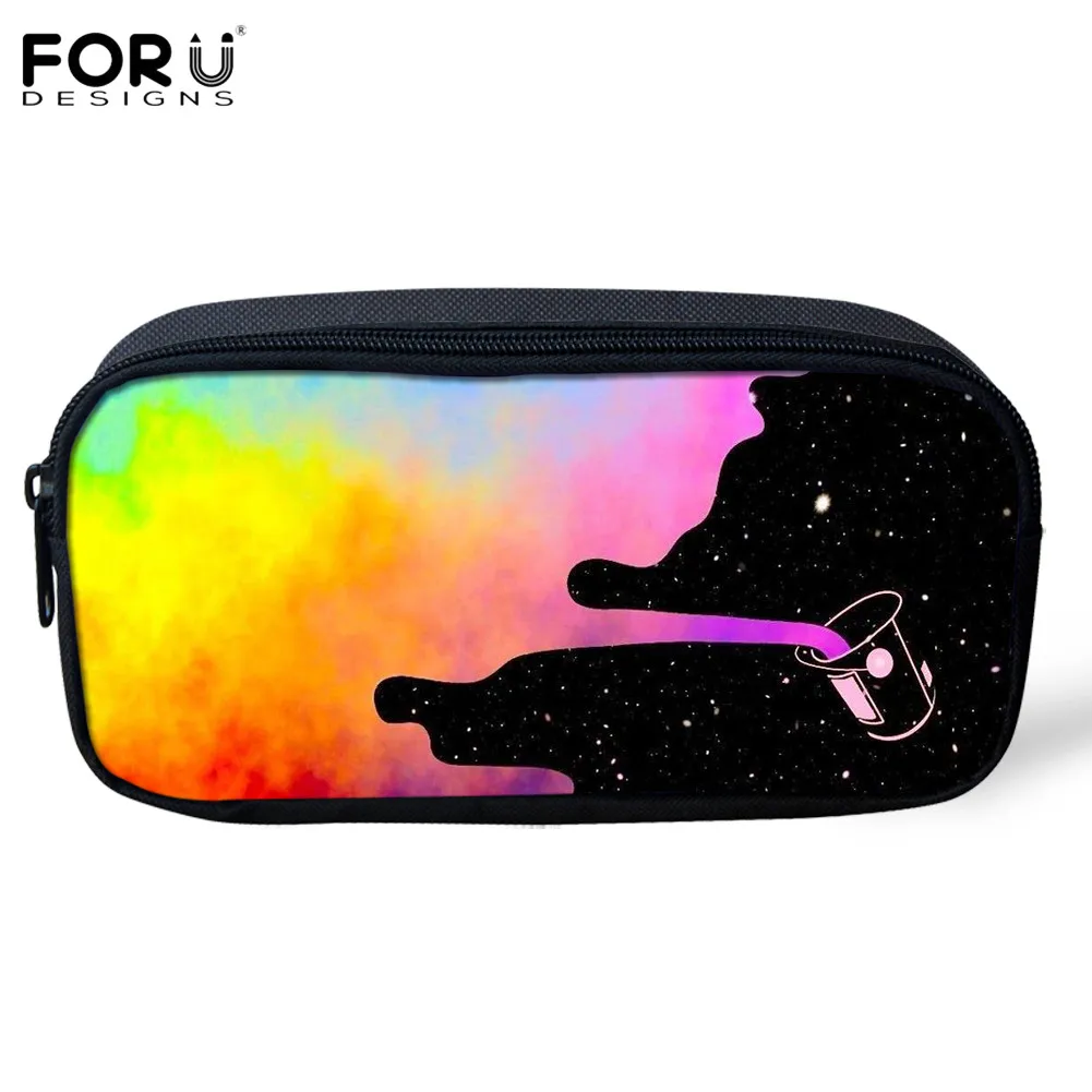FORUDESIGN/Outerspace Прохладный Млечного Пути Картины для дети молния карандаш Чехол для мальчиков Школьные Рюкзаки Большая Ёмкость ручка сумка для хранения коробок - Цвет: 4