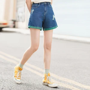 Летние спортивные шорты из чистого хлопка контрастных цветов INMAN