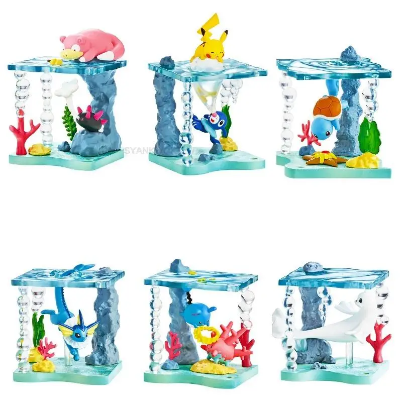 

Pokemon Pocket Monster Pokemon Underwater Diving Capsule Toys Blind Box Gashapon Japan Anime Figures Kids Toys