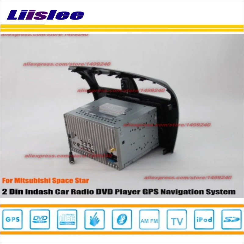Автомагнитола CD DVD плеер для Mitsubishi Space Star 2012 ~ 2014 GPS навигационная система двойной