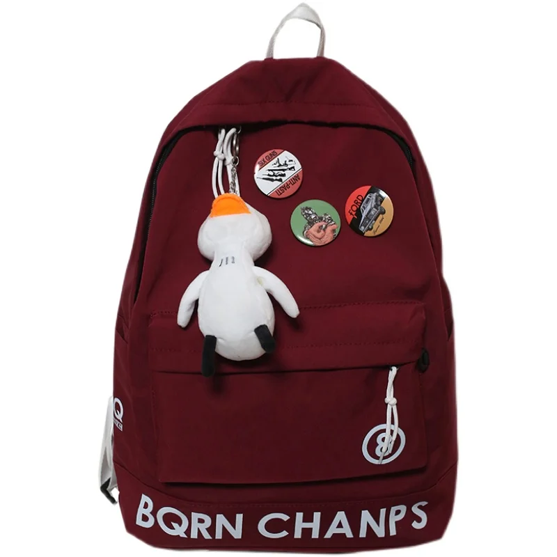 

Korean Fashion Schoolbag College Student Couple Backpack Ins Fashion Brand Large-capacity Backpack