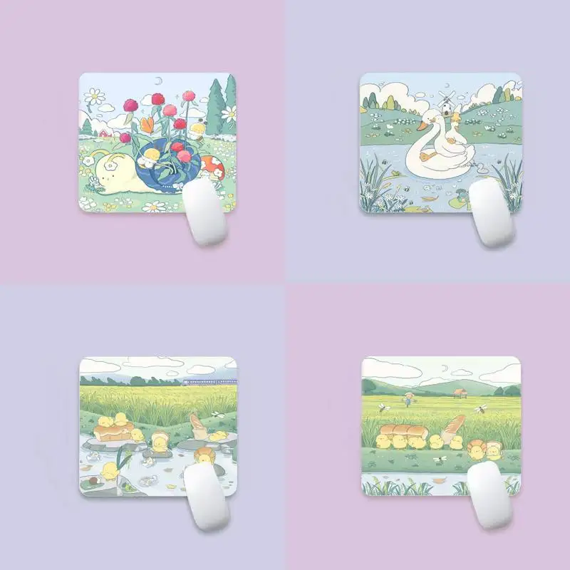 

Kawaii Cartoon Large Mouse Pad PC Computer Mat Edge Native Rubber Special Game Mouse Pad Polyethylene Table Mat Non Slip