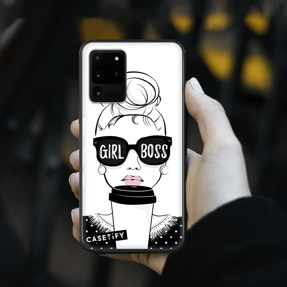 

Luxury fashion magazine Vogue Phone Case cover hull For SamSung Galaxy S 5 6 7 8 9 10 20 Edge Plus E Lite Ultra black hoesjes