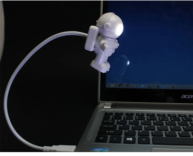 Забавный Астронавт USB гаджет космонавт USB светодиодный светильник регулируемый ночной Светильник гаджеты для компьютера PC лампа