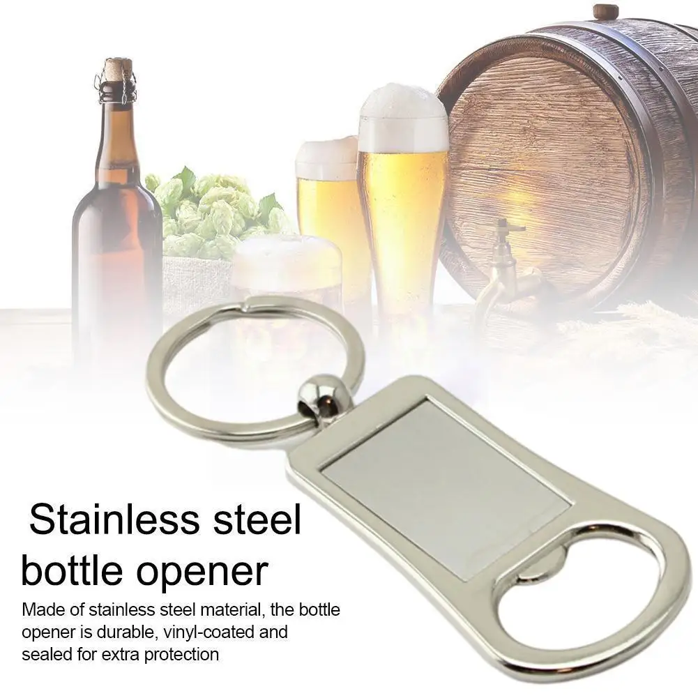 

Beer Bottle Opener Chain Portable Round Opener Bottle Gift Steel Advertising Small Chain K8i3
