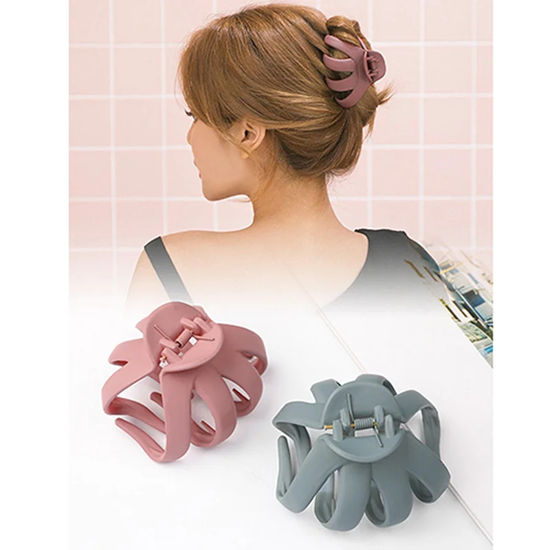 

Женские Геометрические зажимы для волос для девочек, плоская Заколка-краб для волос в форме Луны, цветная заколка для волос, модные аксессуа...