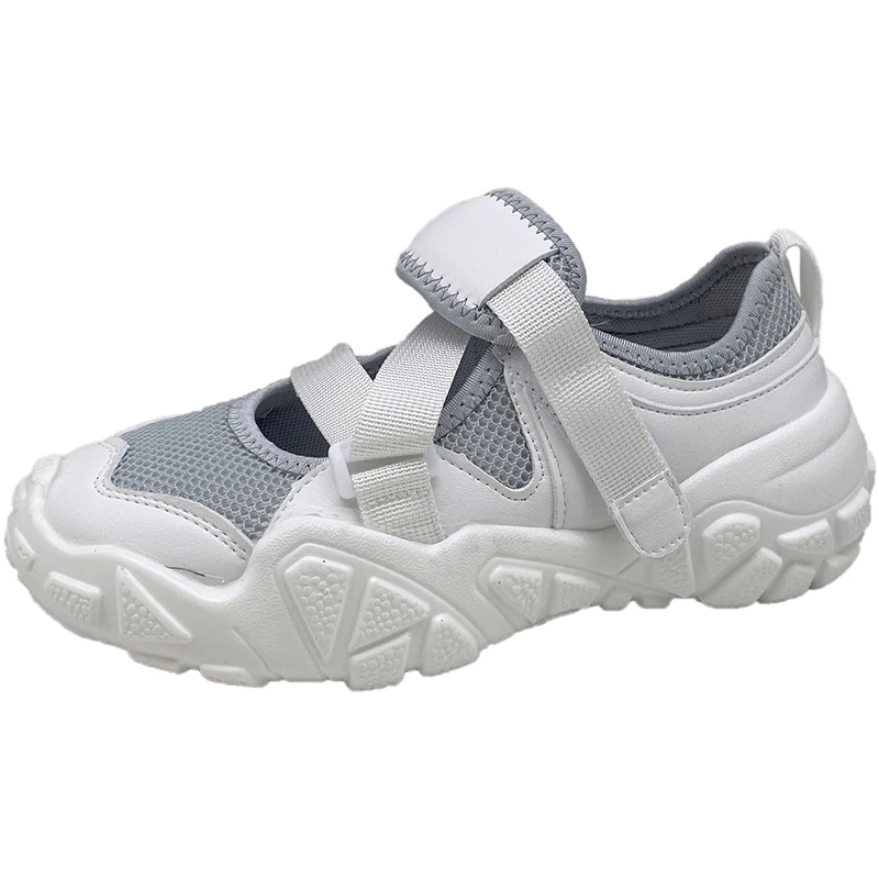 

Mesh Breathable Casual Ladies Single Shoes Spring And Summer New Wild Round Head Shallow Mouth Running Sneakers