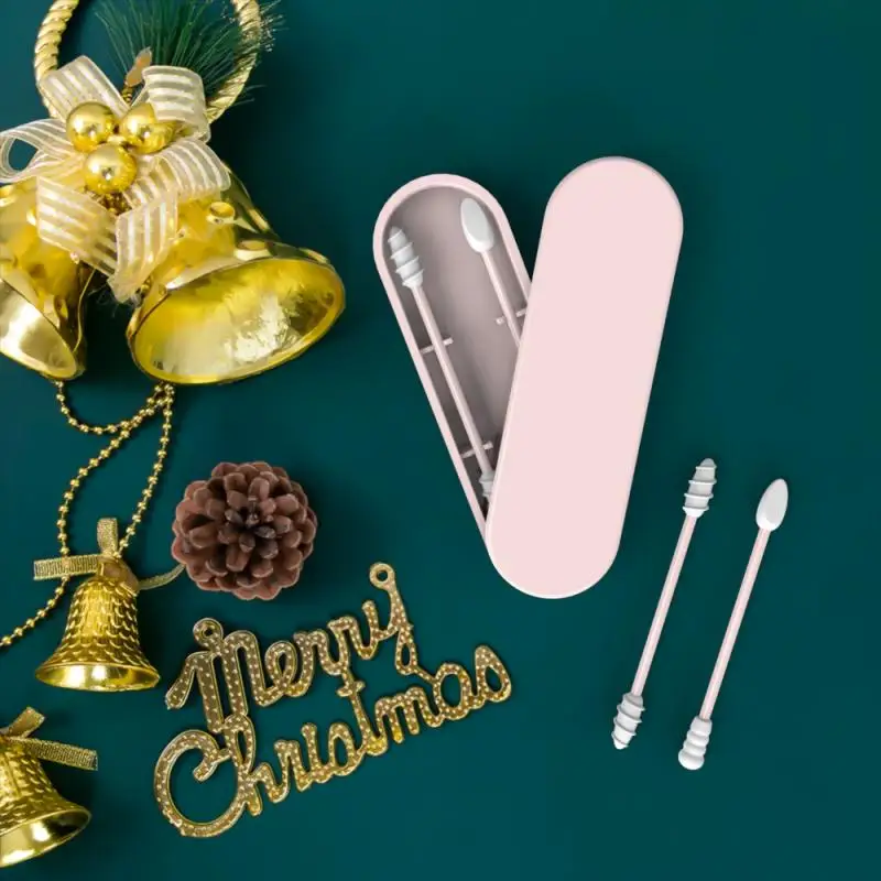 2 шт./кор. многоразовые ватные тампоны зубная щетка с двумя головками и уход за