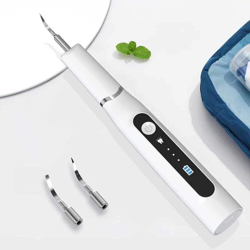 

Ultrasonic Dental Calculus Scaler Oral Tooth Tartar Remover Plaque Stains Cleaner Removal Teeth Whitening Portable with LED