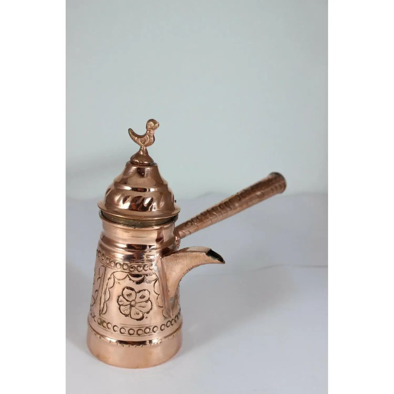 

SPECIAL Authentic Turkish Handmade Copper Coffee Maker Pot Mrra Cezve Jezve