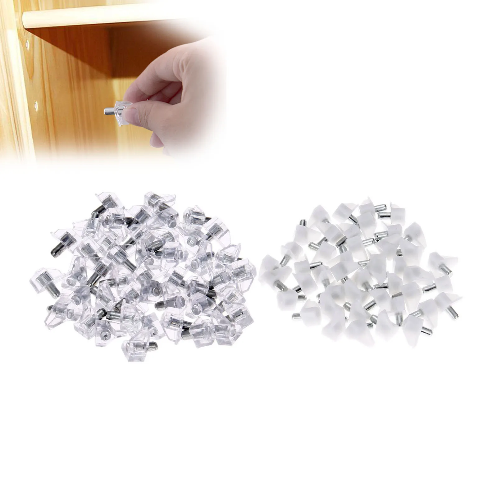Фото DRELD 50Pcs 11 x16mm Shelf Support Peg Bookcase Cabinet Bracket Holder Furniture Accessory Clear Plastic Supports Обустройство дома DRELD 50Pcs 11 x16mm Shelf Support Peg Bookcase Cabinet Bracket Holder Furniture Accessory Clear Plastic Supports Обустройство дома