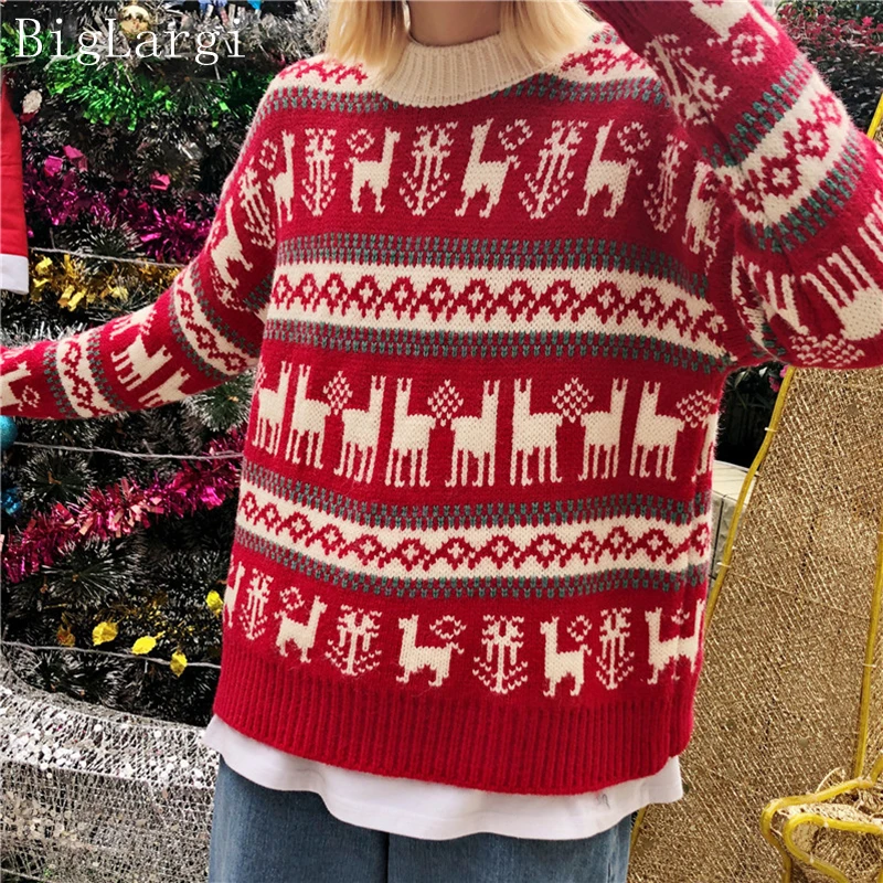 

Женский трикотажный свитер в полоску, повседневный рождественский джемпер, весна-осень 2021