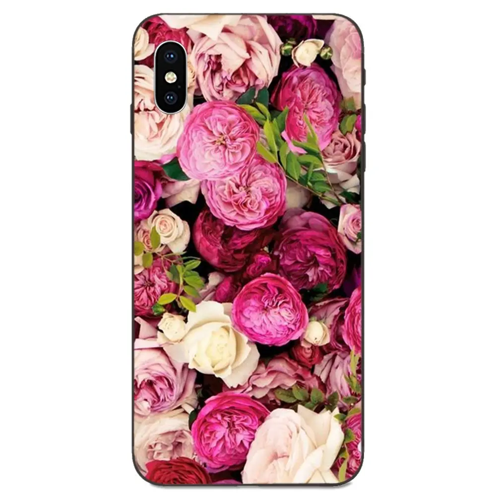 Пион Sunflowe Роуз Дэйзи сливы с красивыми растениями цветком для Galaxy A10S A20S A2 Core A30S A40S