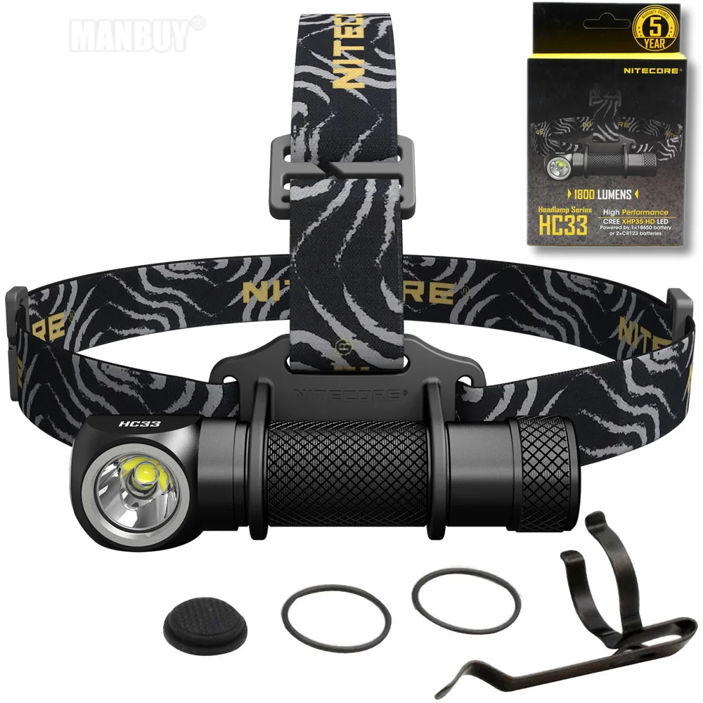 2021 NITECORE HC33 наружный налобный фонарь 18650 лм CREE XHP35 HD светодиодный