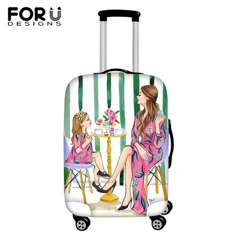 FORUDESIGNS 3D единорог кошка багаж защитный чехол против царапин багажный чехол для 1"-28" чемодан на колесиках эластичный пылезащитный - Цвет: HME1252