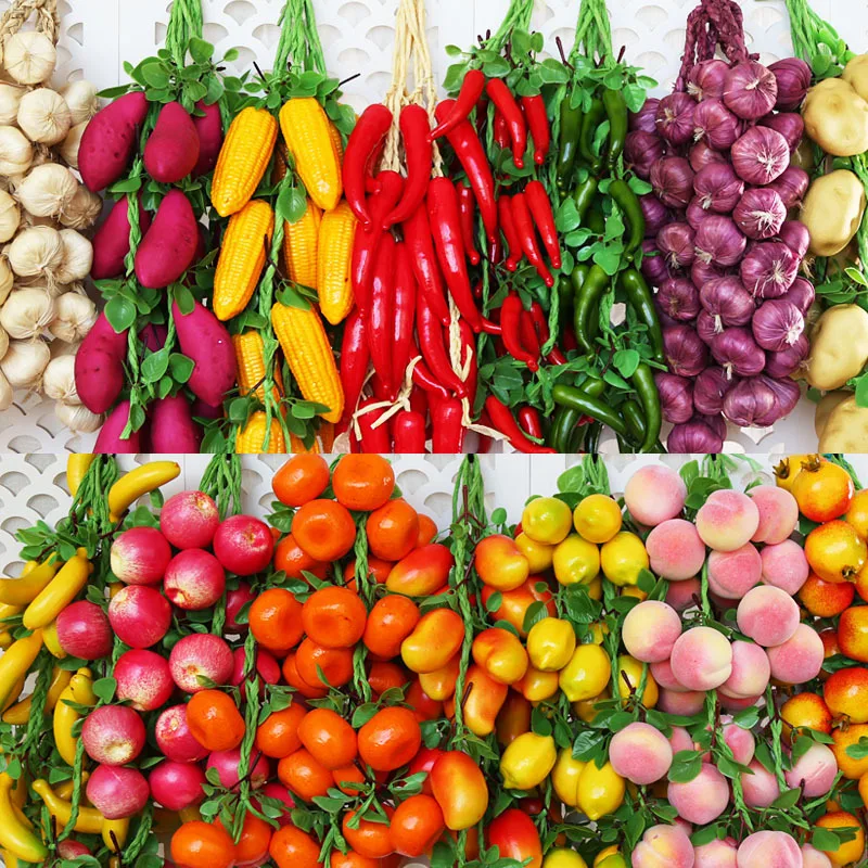 Artificial Simulation Food Vegetables Fake Chili Pepper Fruit Photography Props For Decoration Room Home Wall Decor