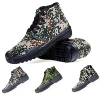spring and autumn labor insurance shoes mens high top wear resistant work shoes breathable non slip camouflage shoes thick sole