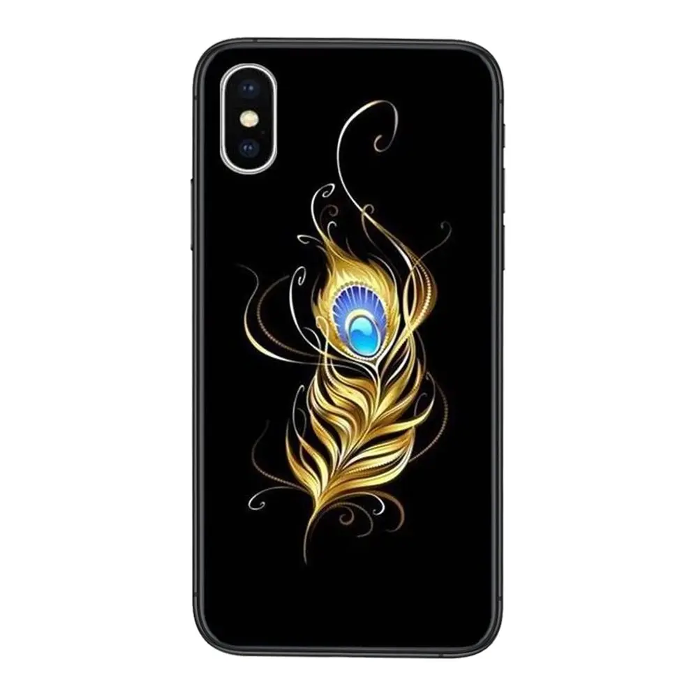 Для Xiaomi Mi 10 11 9 10T Pro Lite Ultra Poco X3 F3 NFC CC9 птица павлинье перо дешевый мужской черный
