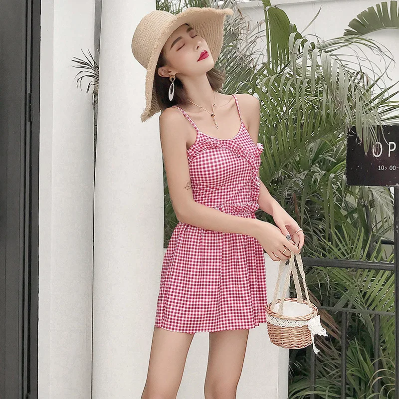 Новинка 2019 сексуальный сверхбольшой женский купальник в стиле ретро юбка с