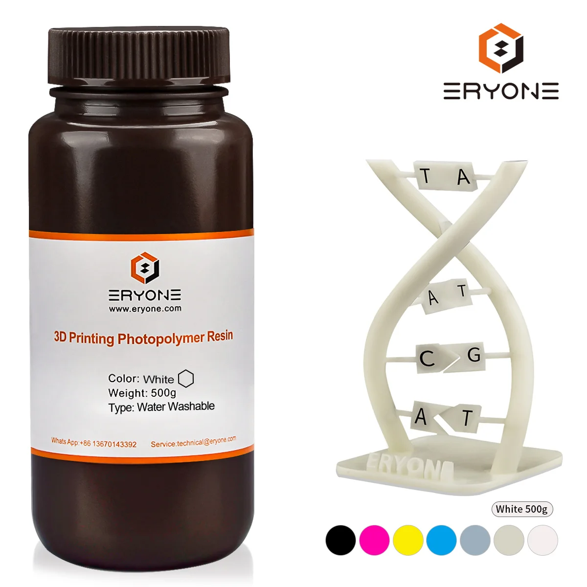 Моющаяся в воде УФ смола эриона нм для отверждения фотополимера 3D принтера DLP/ЖК