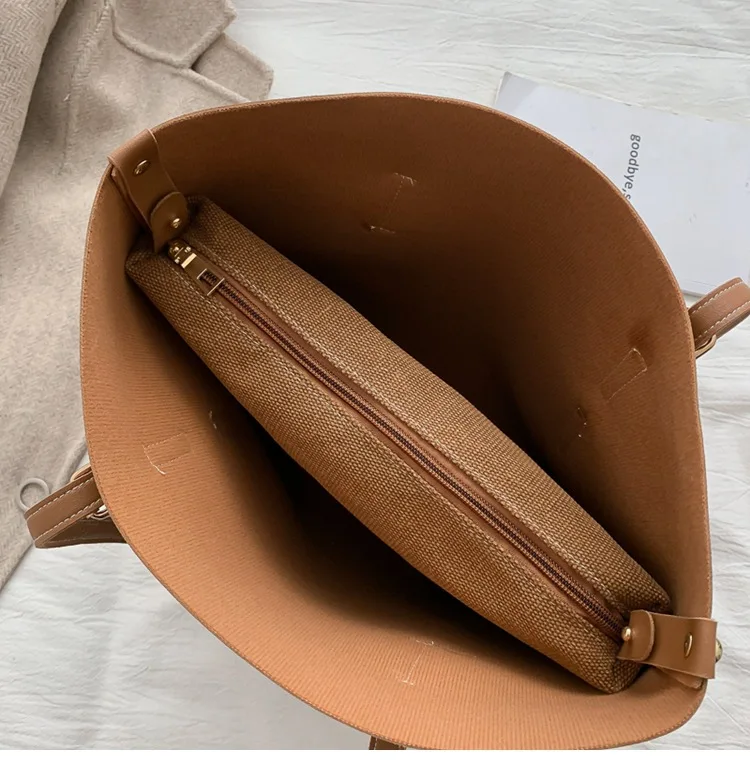 

Women bag Solid Women's PU Leather Handbags Luxury Lady Hand Bags Purse Pocket Women Composite bag Big Tote Sac Bols
