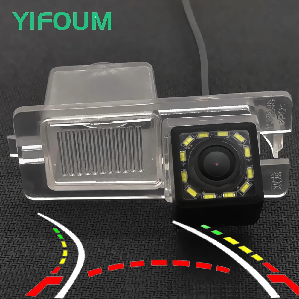 

YIFOUM HD Dynamic Trajectory Tracks Car Rear View Backup Camera For Ssangyong Stavic Rodius Rexton Kyron Korando Actyon Sports