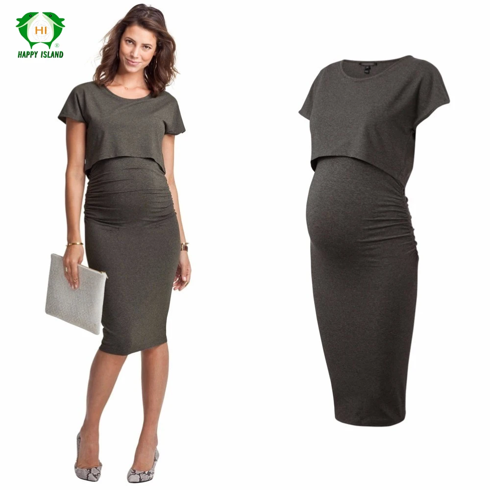 Новинка Модная юбка для беременных женщин Простое платье Повседневная Самая