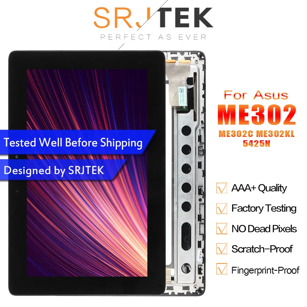 

Оригинальный ЖК-дисплей для ASUS MeMO ME302 ME302C ME302KL K005 K00A 5425N, сенсорный экран с дигитайзером и рамкой, небольшие царапины