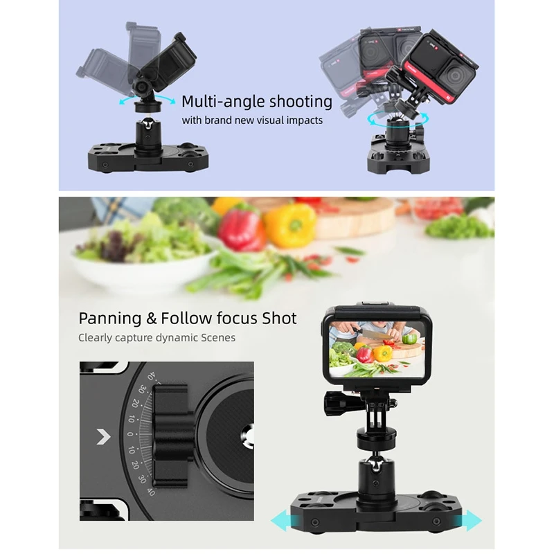

Sunnylife Stabilizer Trackless Camera Dolly Metal Bracket for Gopro/OSMO Action/ OSMO Pocket/Insta360 Sports Camera Accessories