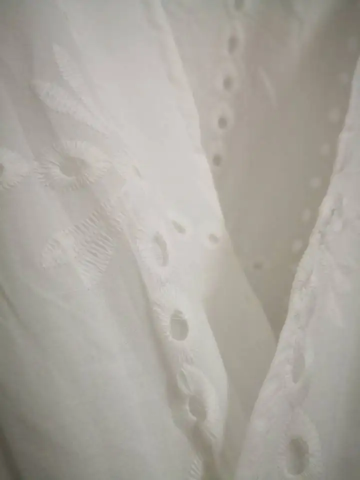 

Embroidery Cotton White Dresses Summer Women Short Sleeve Casual Beach Boho Sundress Sexy V Neck Hollow Out Mini Dress Ladies