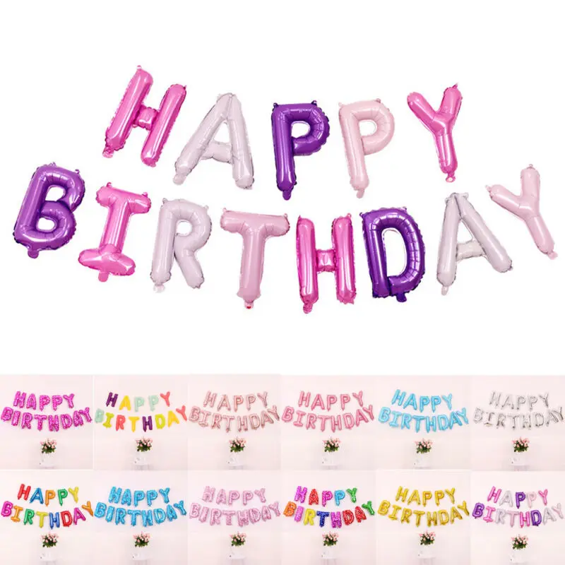 16-дюймовые буквы детское украшение для вечеринки в честь Дня Рождения | Дом и сад