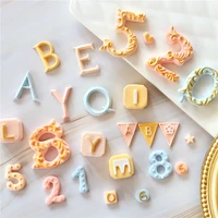 new style letters number shape fondant silicone cake mold bakery mould for the kitchen baking sugarcraft decoration tool