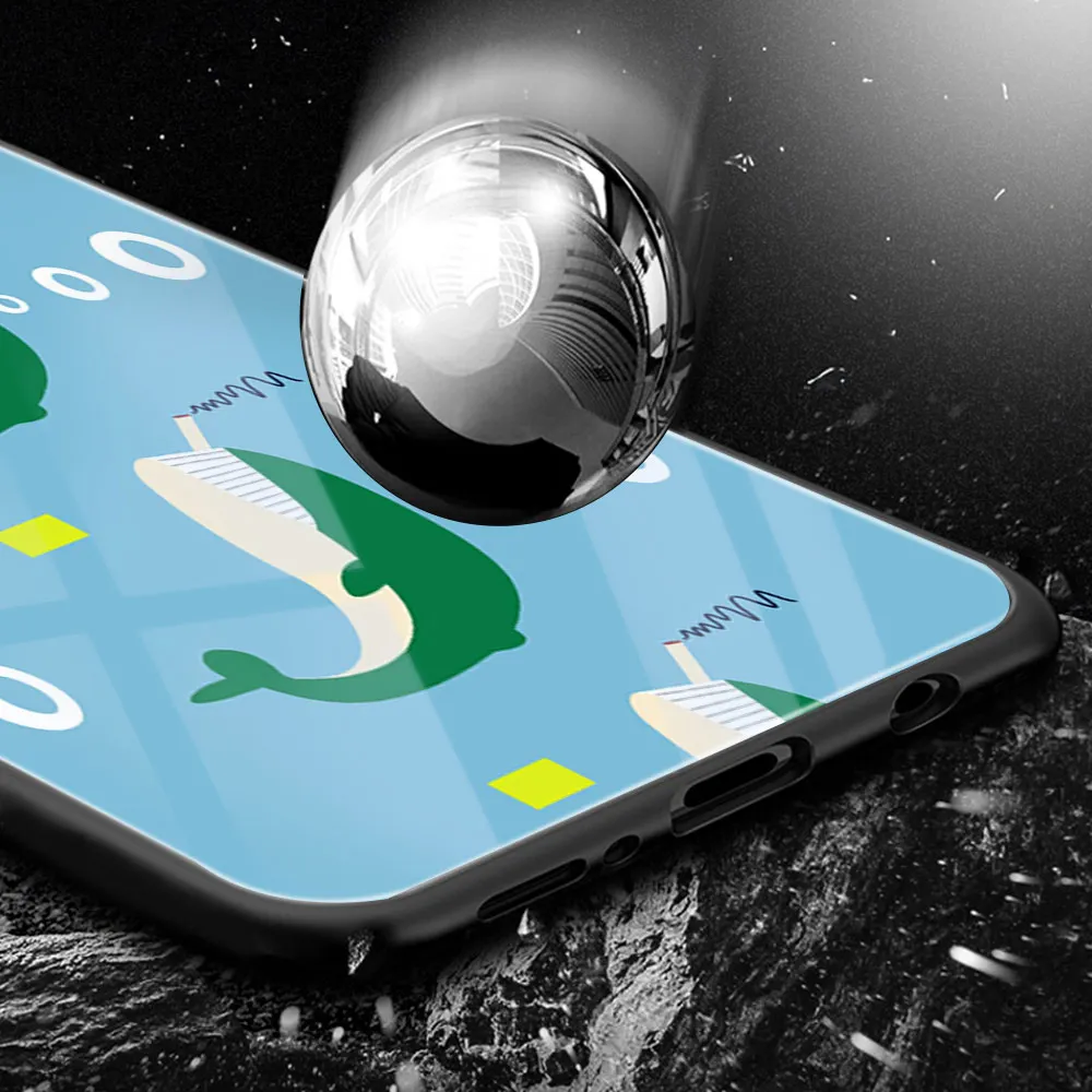 

Cute Animal Case For Samsung A50 A70 A21S A51 A71 M30 A21 A30 A40 A41 S9 S8 S10 S20 Plus Note 20 Ultra 10 Glass Phone Cases Capa