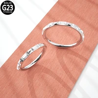 g23 titanium septum clicker nose ring square zircon hinged segment helix daith nose sutd ear tragus cartilage piercing jewelry