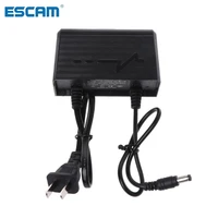 escam power supply ac dc charger adapter 12v 2a eu us plug waterproof outdoor for monitor cctv ccd security camera