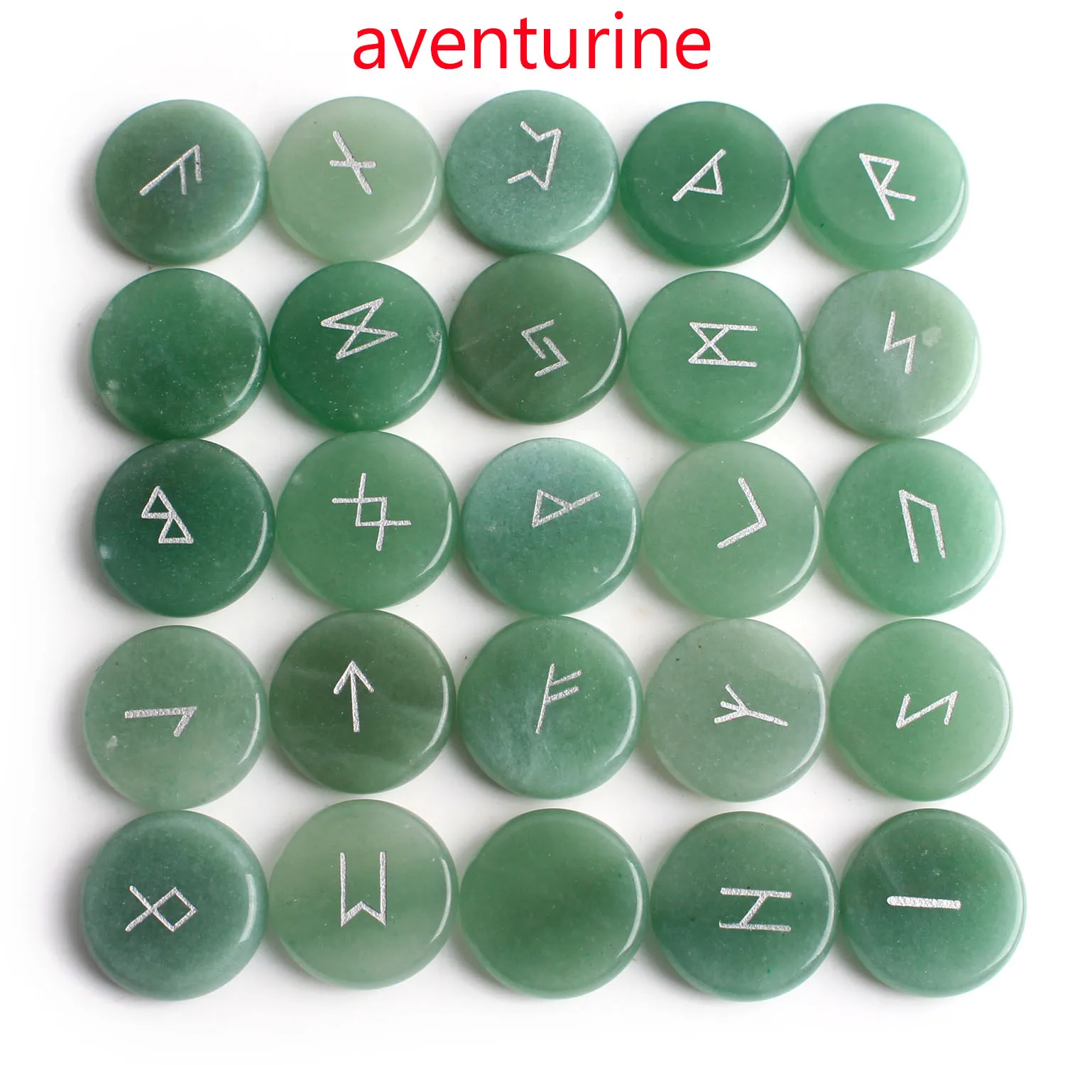 25 шт. натуральный круглый розовый кварц Хрустальная Руна каменные руны Аметист