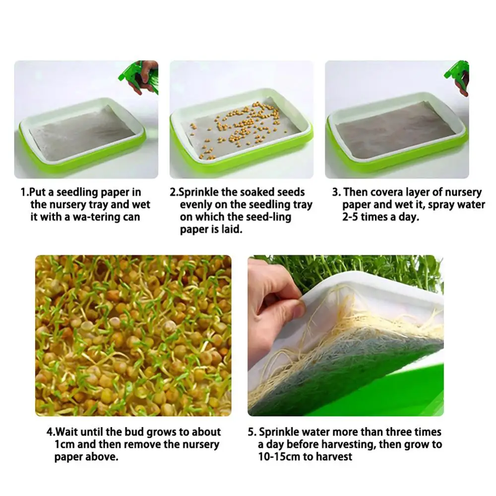 Двухслойный поднос для рассады пластиковая гидропонная корзина цветов без почвы