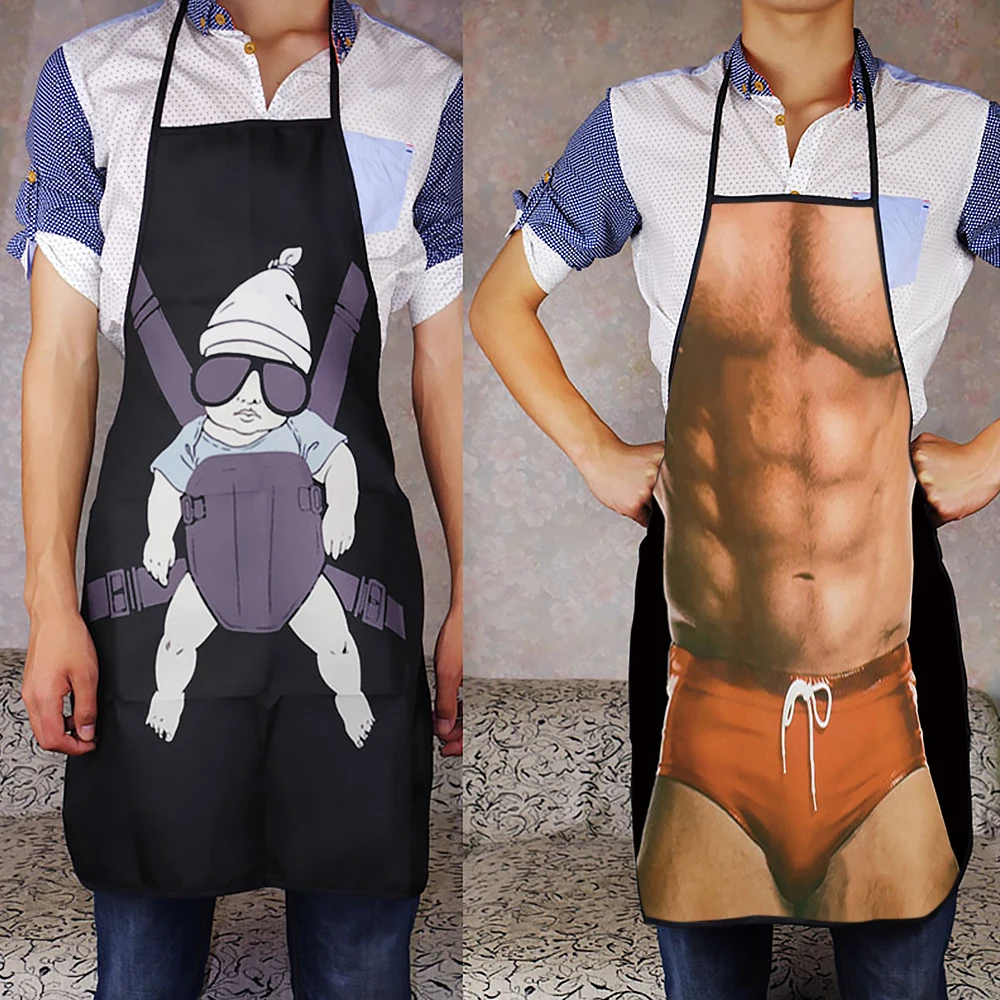 Забавные регулируемые фартуки для готовки сексуальные вечерние Кухонные