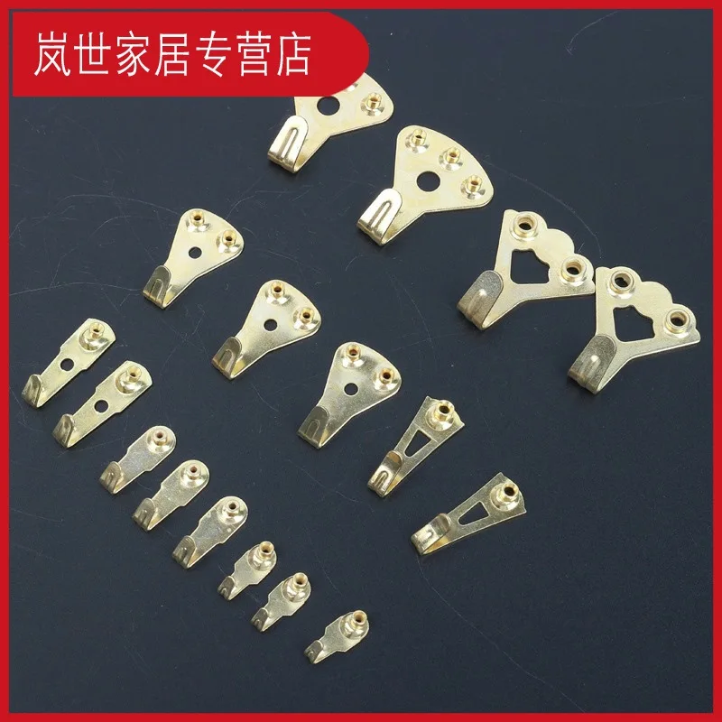 

Hole-Punched Strong Metal Hanging Painting Hook Wall Hook Cross Stitch Seemless Hook Nail Cement Wall Wedding Hidden Hook Sub-